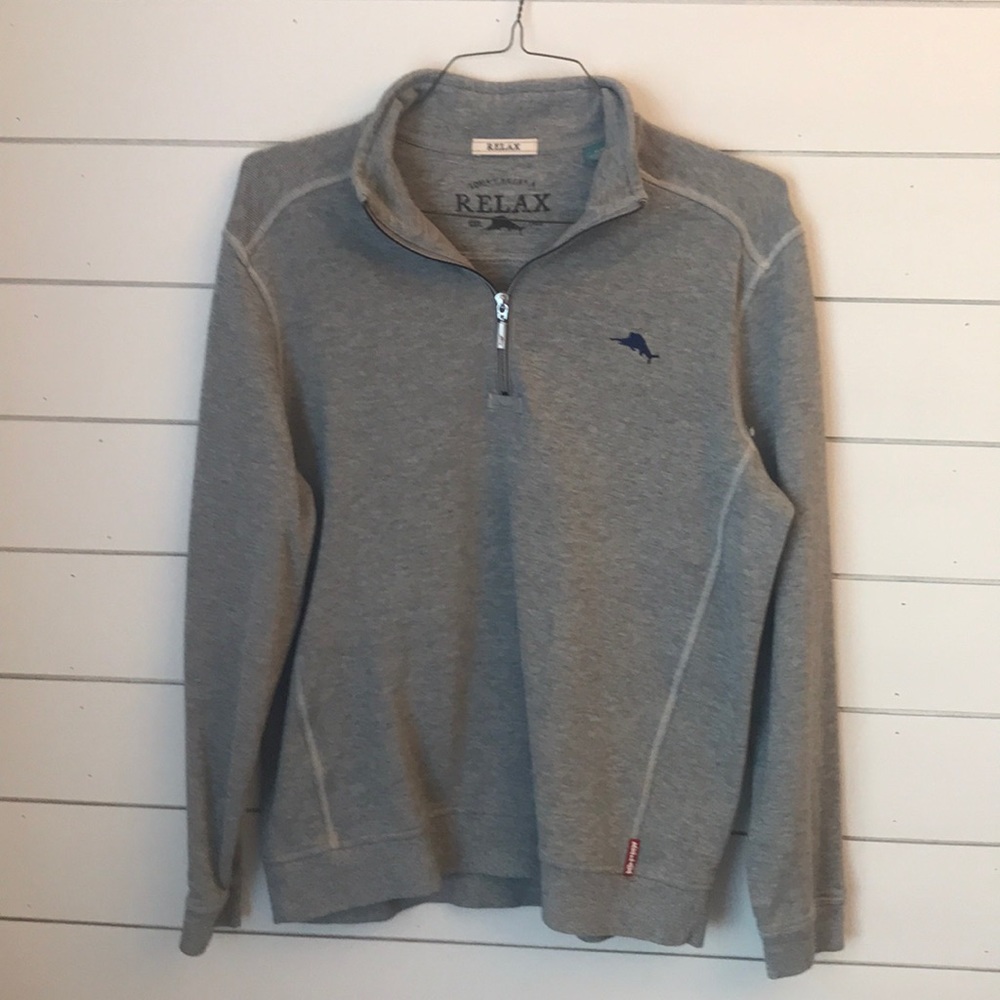 Grey Tommy Bahama pullover. Medium